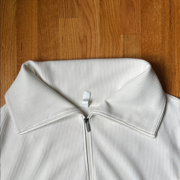 Zella White Ribbed Jacket - Picture 3 of 5
